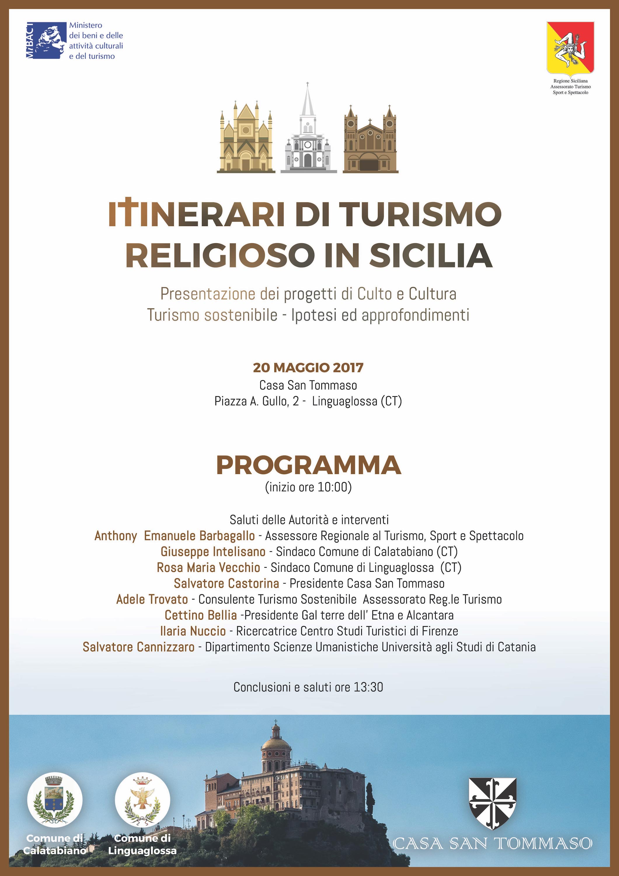 Undici percorsi per il progetto di eccellenza “Culto e cultura – Itinerari di turismo religioso”