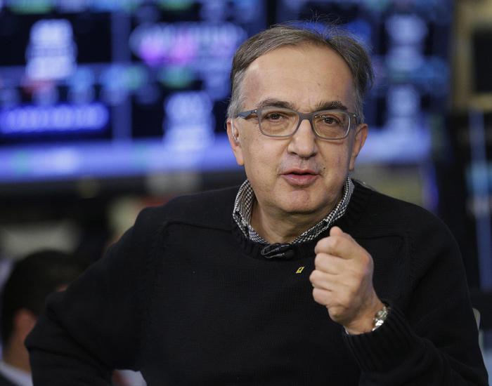 epa06909248 (FILE) - Sergio Marchionne, CEO of Fiat Chrysler Automobiles and the Chairman of CNH Industrial, during an interview on the floor of the New York Stock Exchange on the first day of public trading of Ferrari in New York, New York, USA 21 October 2015 (re-issued 25 July 2018). According to reports, Marchionne died on 25 July 2018 in a Zurich hospital following a surgery and suffering complications.  EPA/ANDREW GOMBERT
