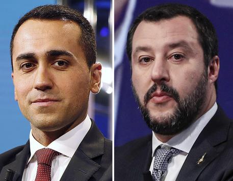 La combo, realizzata con due immagini di archivio, mostra Luigi Di Maio e Matteo Salvini (D).
ANSA